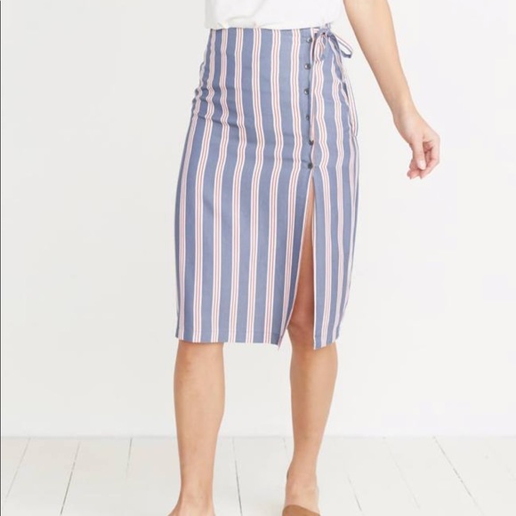 NWOT Marine Layer Layla Wrap Skirt - Picture 2 of 5